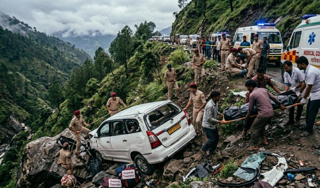 हिमाचल प्रदेश: चंबा में दर्दनाक सड़क हादसा, गहरी खाई में गिरी पर्यटकों की इनोवा; 6 की मौत, 4 गंभीर रूप से घायल