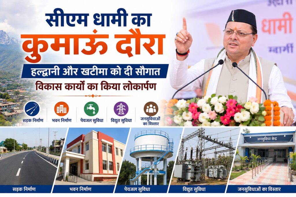 हल्द्वानी में आधुनिक मीडिया सेंटर की नींव, खटीमा में युवाओं के लिए खुली ‘हाईटेक लाइब्रेरी’ और जिम; सीएम ने दिया विकास का मंत्र