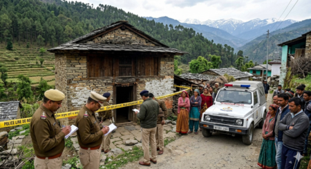 अल्मोड़ा में दिल दहला देने वाली वारदात: सल्ट के खुमाड़ गांव में पति ने डंडे से पीट-पीटकर पत्नी को उतारा मौत के घाट, आरोपी फरार