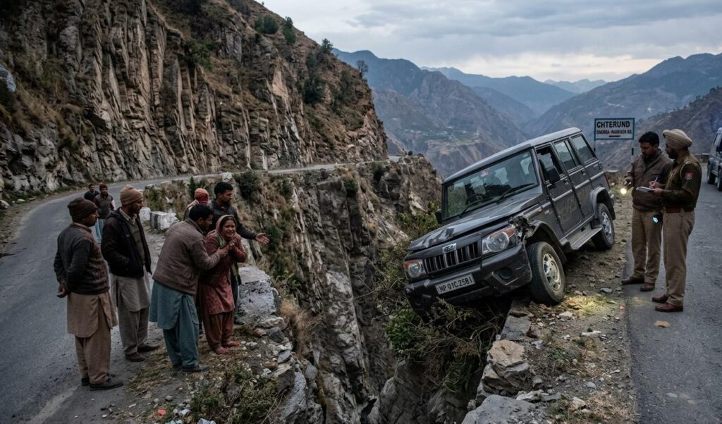 हिमाचल के चंबा में भीषण सड़क हादसा: अनियंत्रित होकर गहरी खाई में गिरी बोलेरो, एक ही गांव के 7 लोगों की दर्दनाक मौत