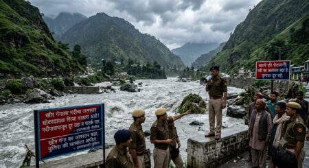 उत्तरकाशी में उफनी खीर गंगा: धराली और हर्षिल क्षेत्र में अलर्ट जारी, प्रशासन ने कहा— ‘अफवाहों से बचें, सुरक्षा पहली प्राथमिकता’